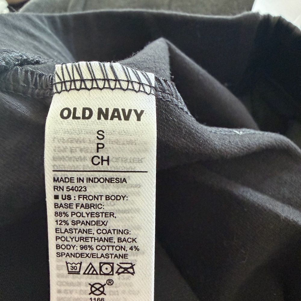 Old Navy Black Faux Leather Leggings - Picture 6 of 6